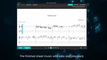 View sheet music result