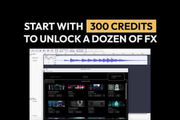 Start with 300 credits