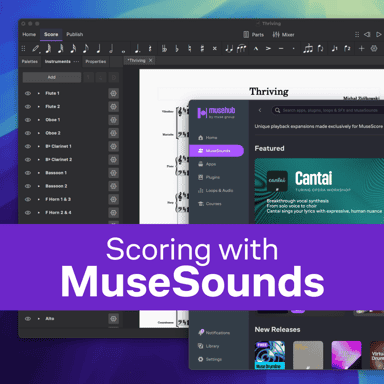 Scoring with MuseSounds