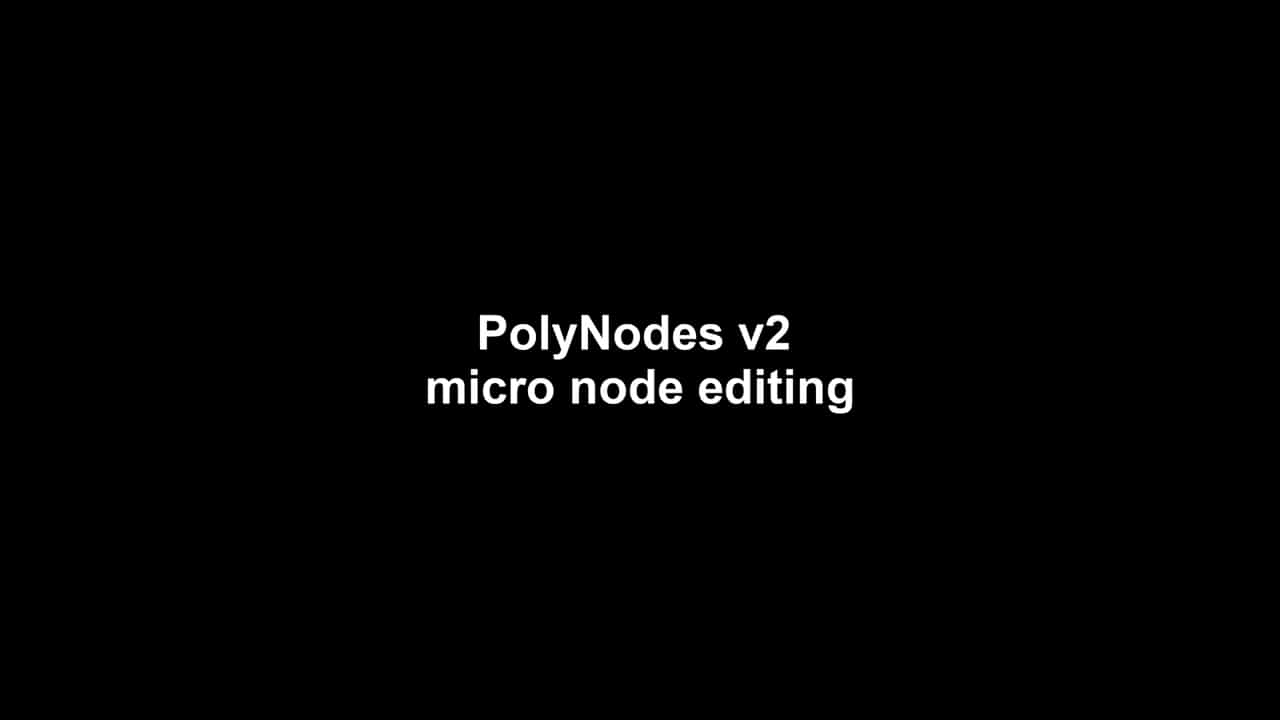 Micro editing on PolyNodes