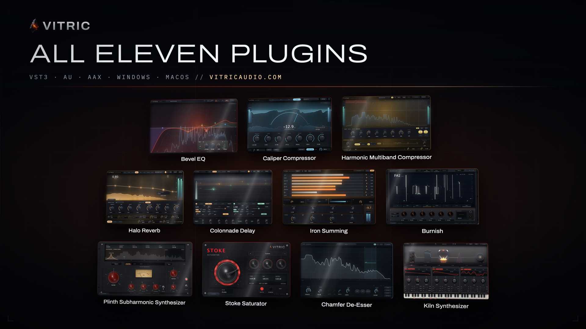 All eleven Vitric plugins