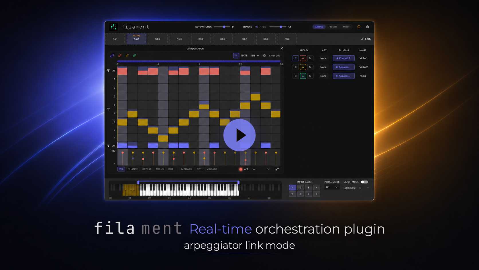 Arpeggiator Linked Mode