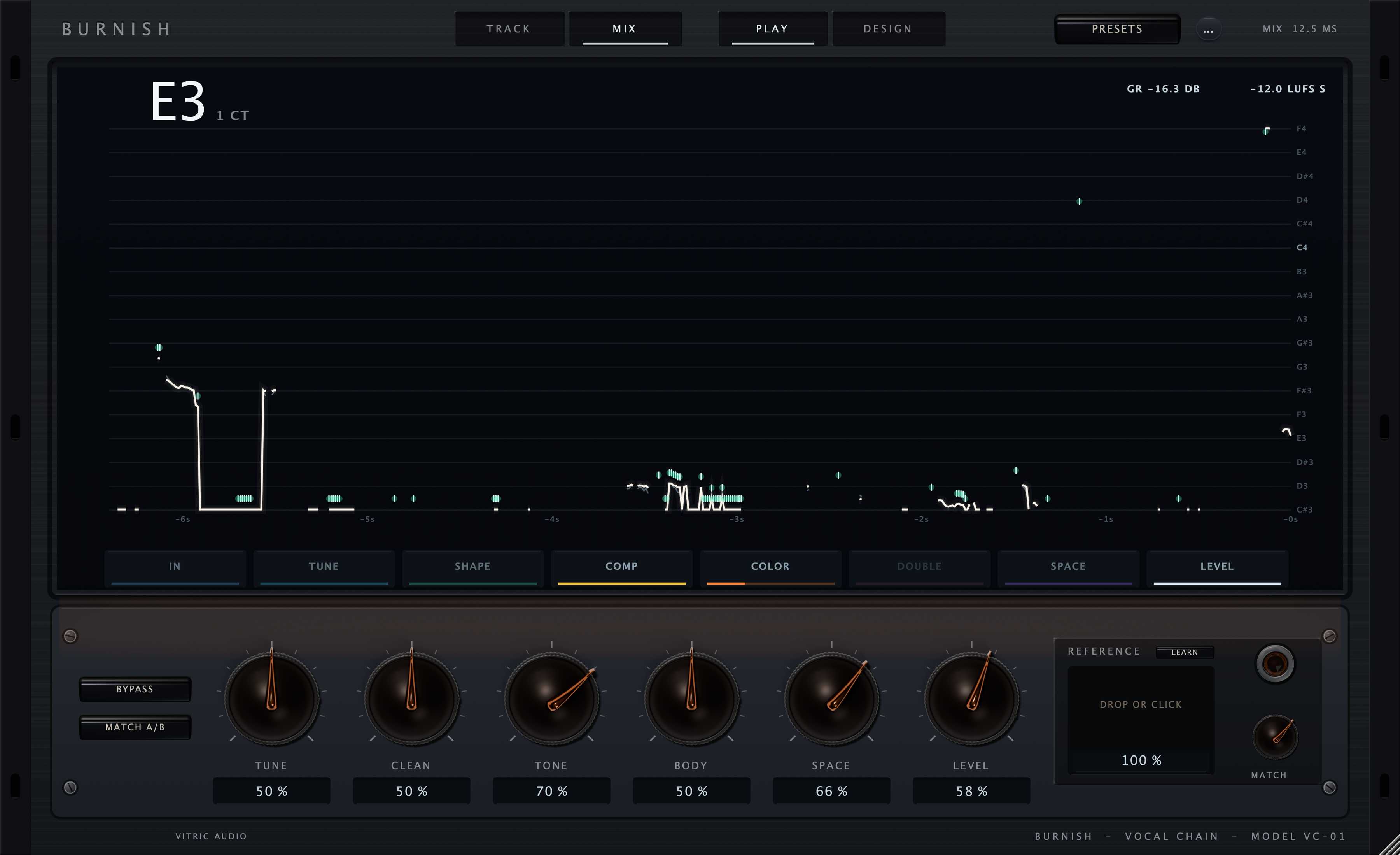 A vocal chain in one window