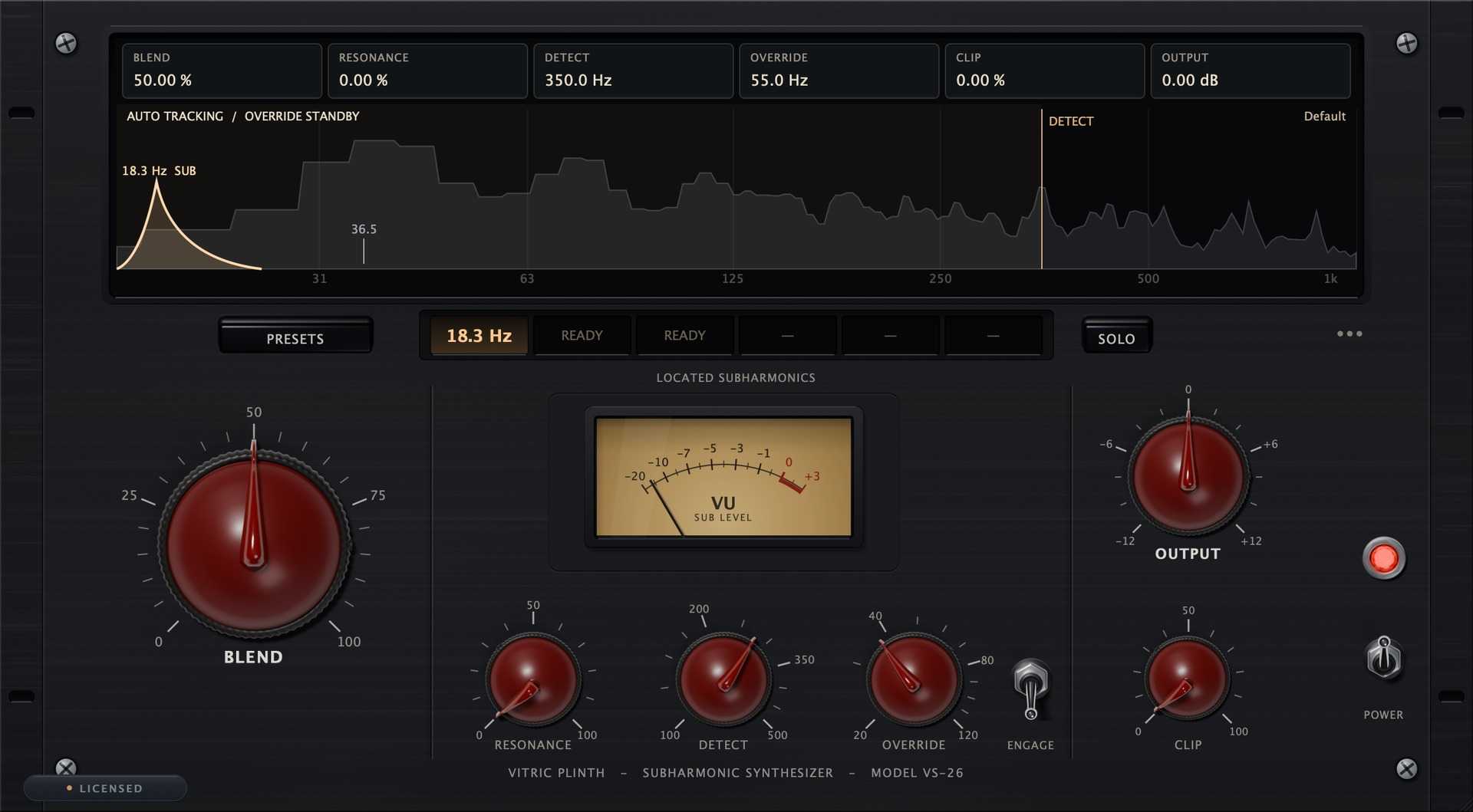 Auto tracking on a bass line