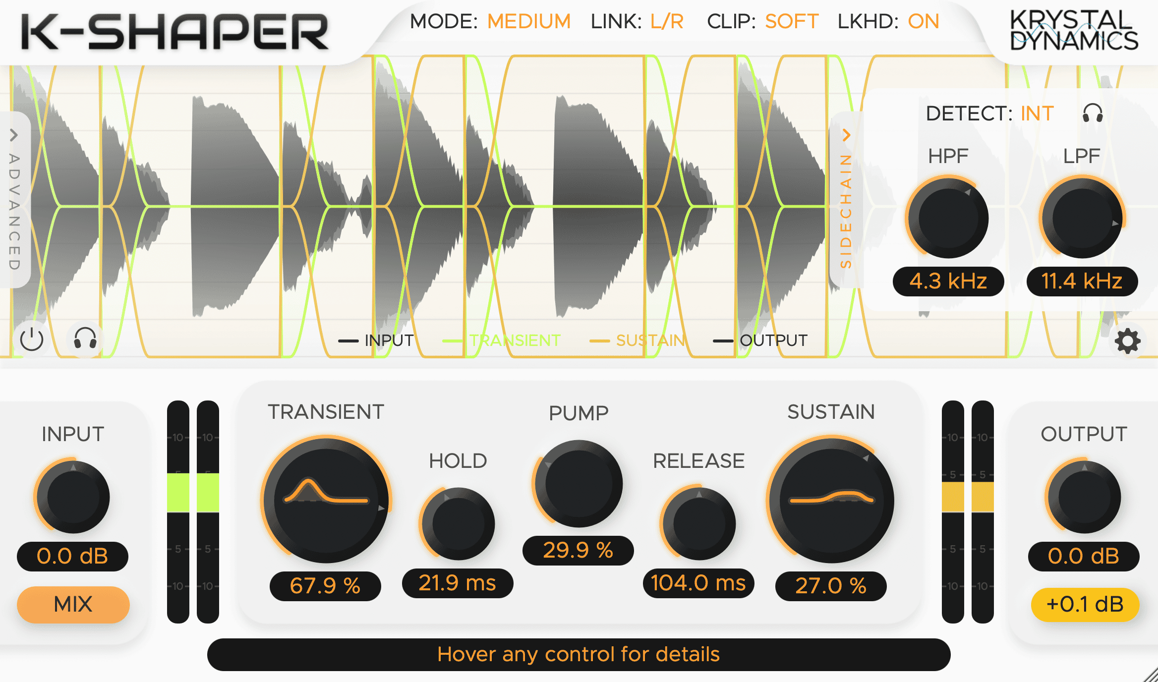 KrystalShaper - Sidechain Tab