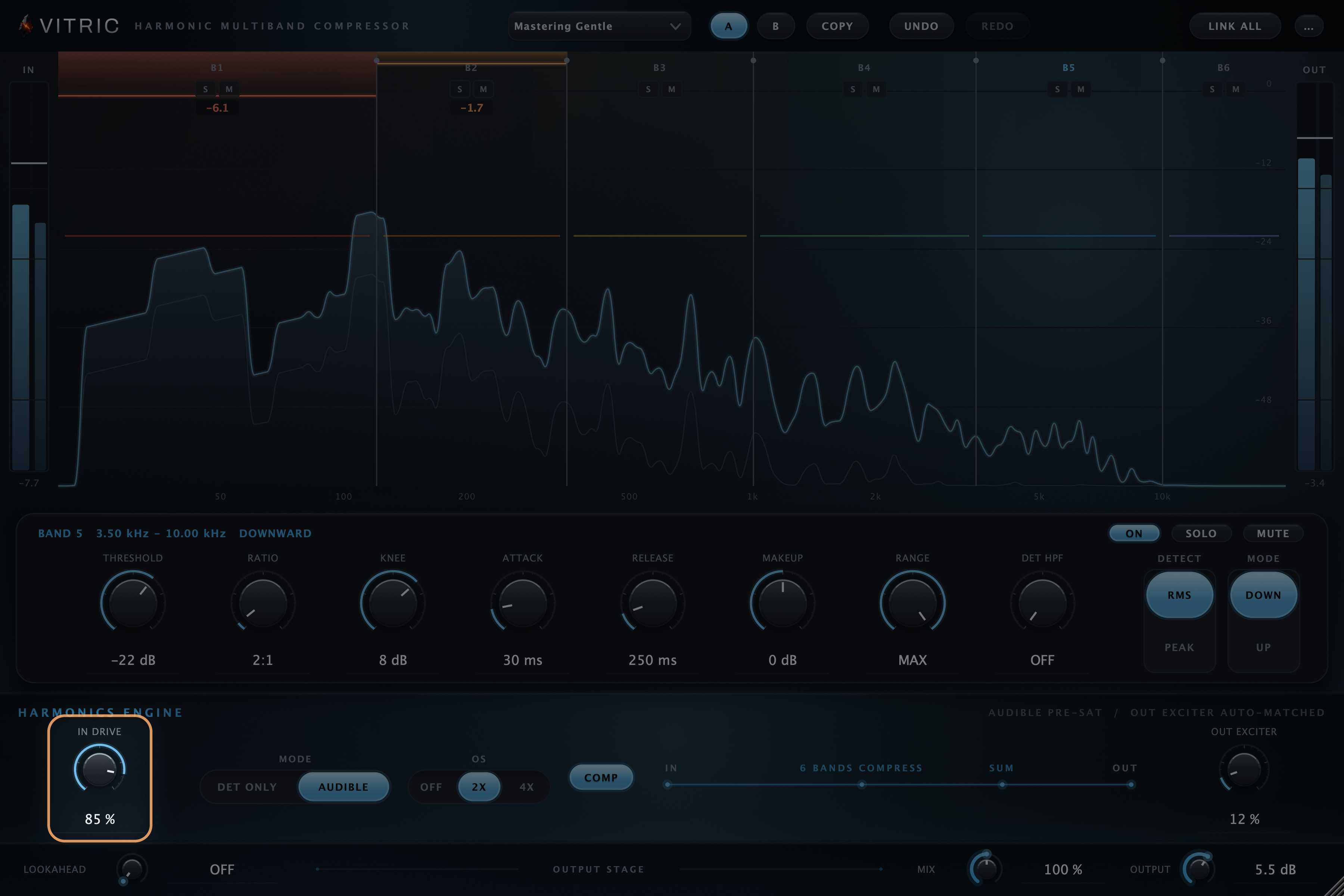 Add warmth with harmonics