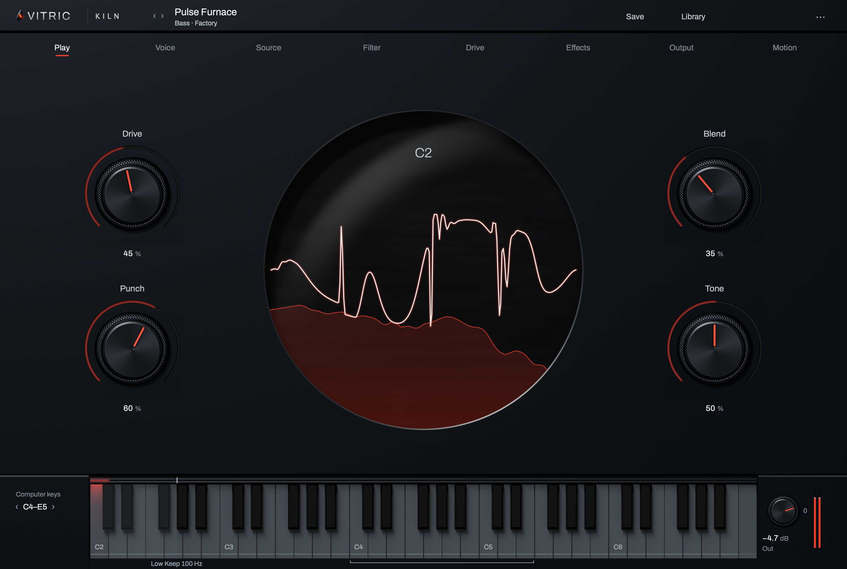 Play and shape a sound fast