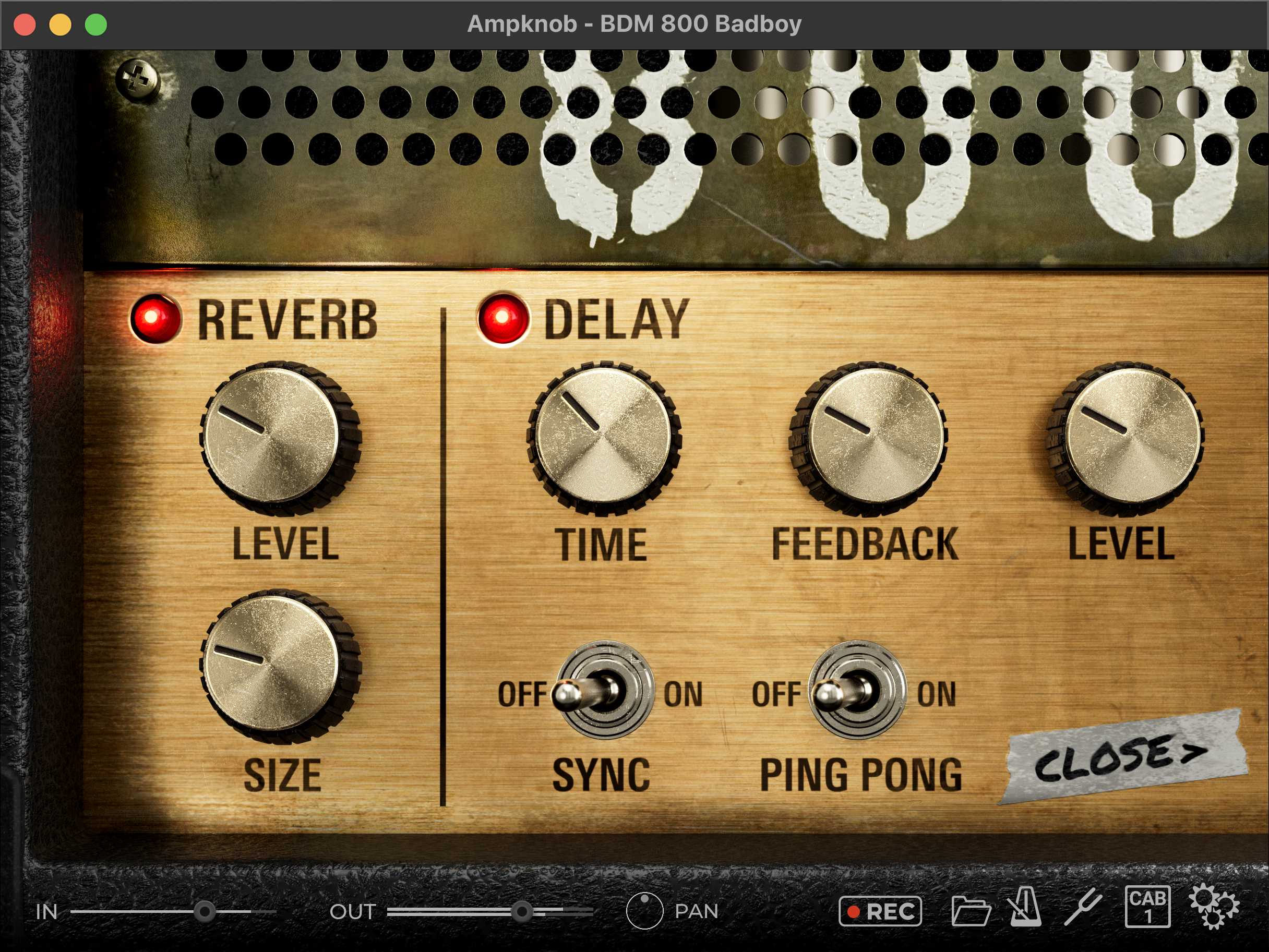 Effects page