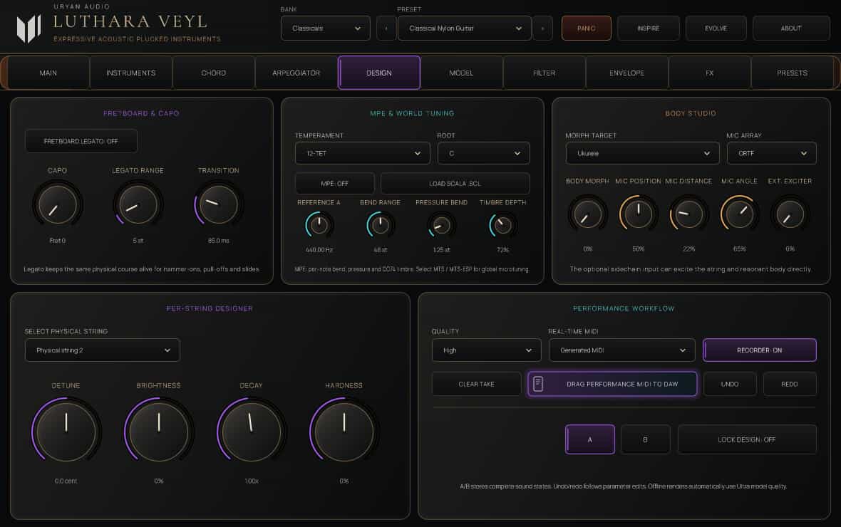 Design Tab