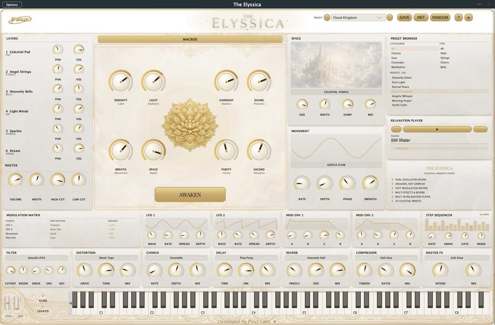 The Elyssica interface