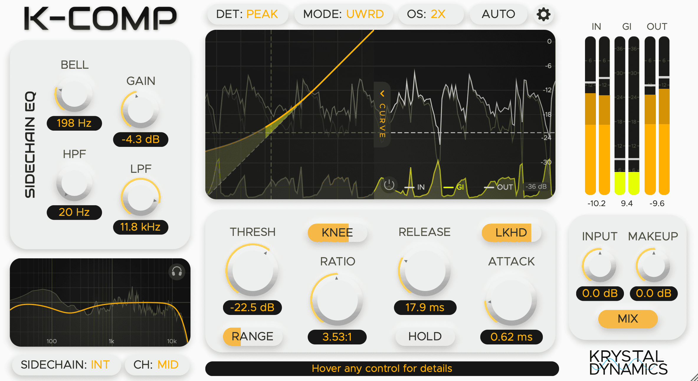 KrystalComp - UWRD - PEAK Mode