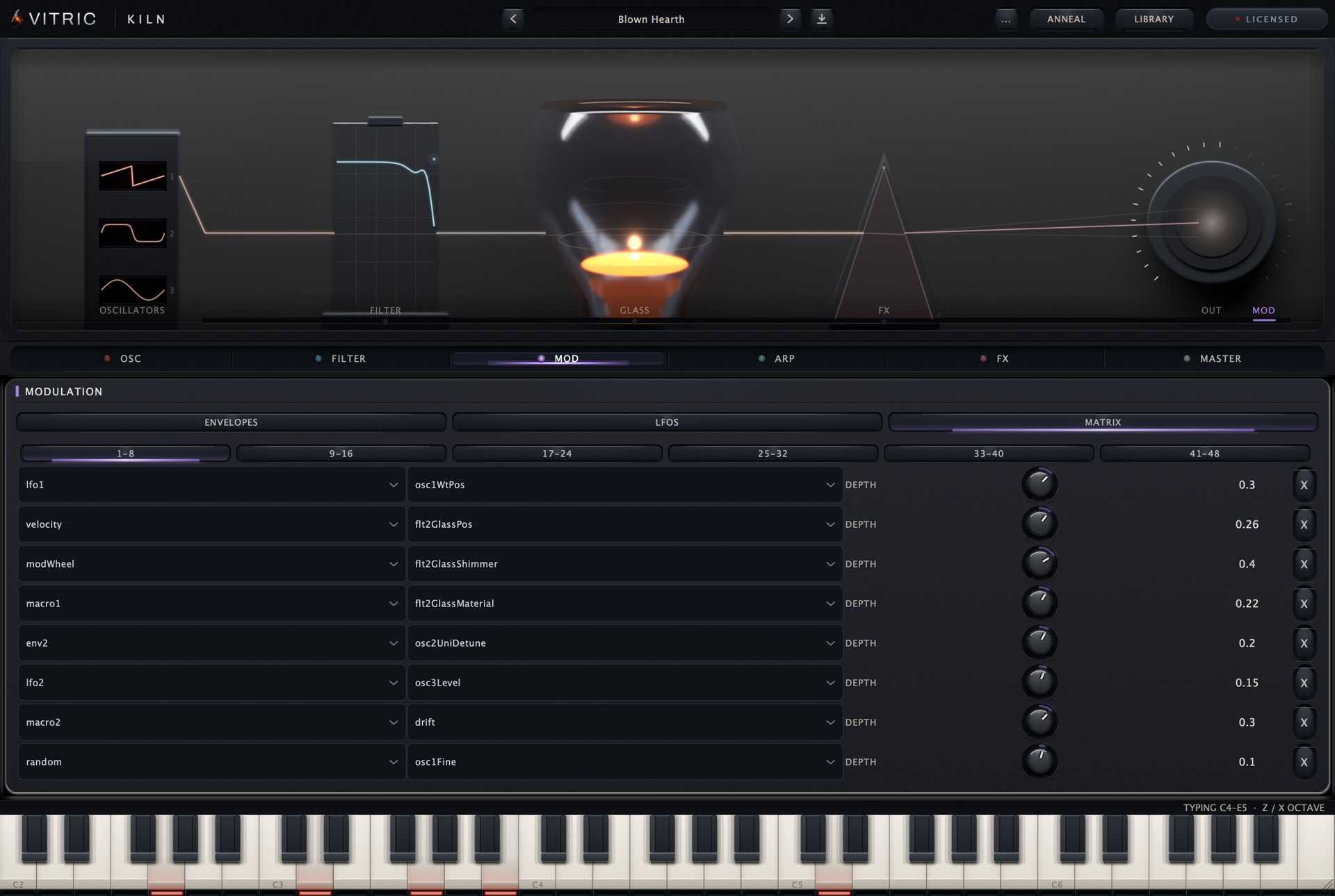 The modulation matrix