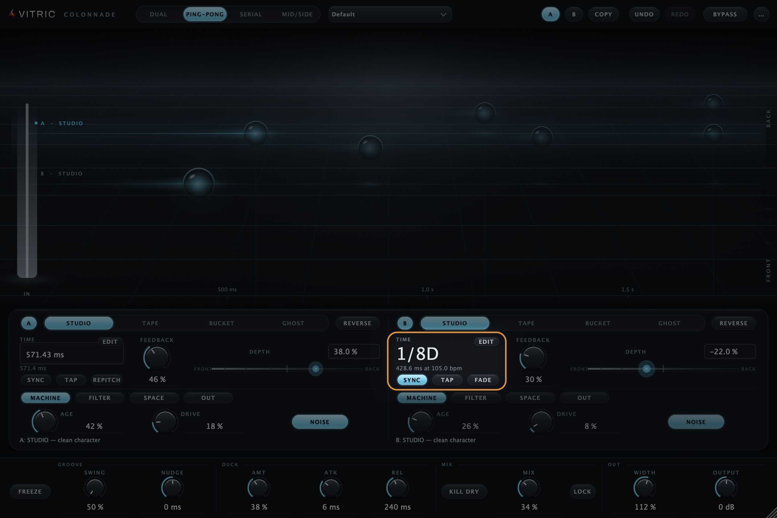 Lock delays to your tempo