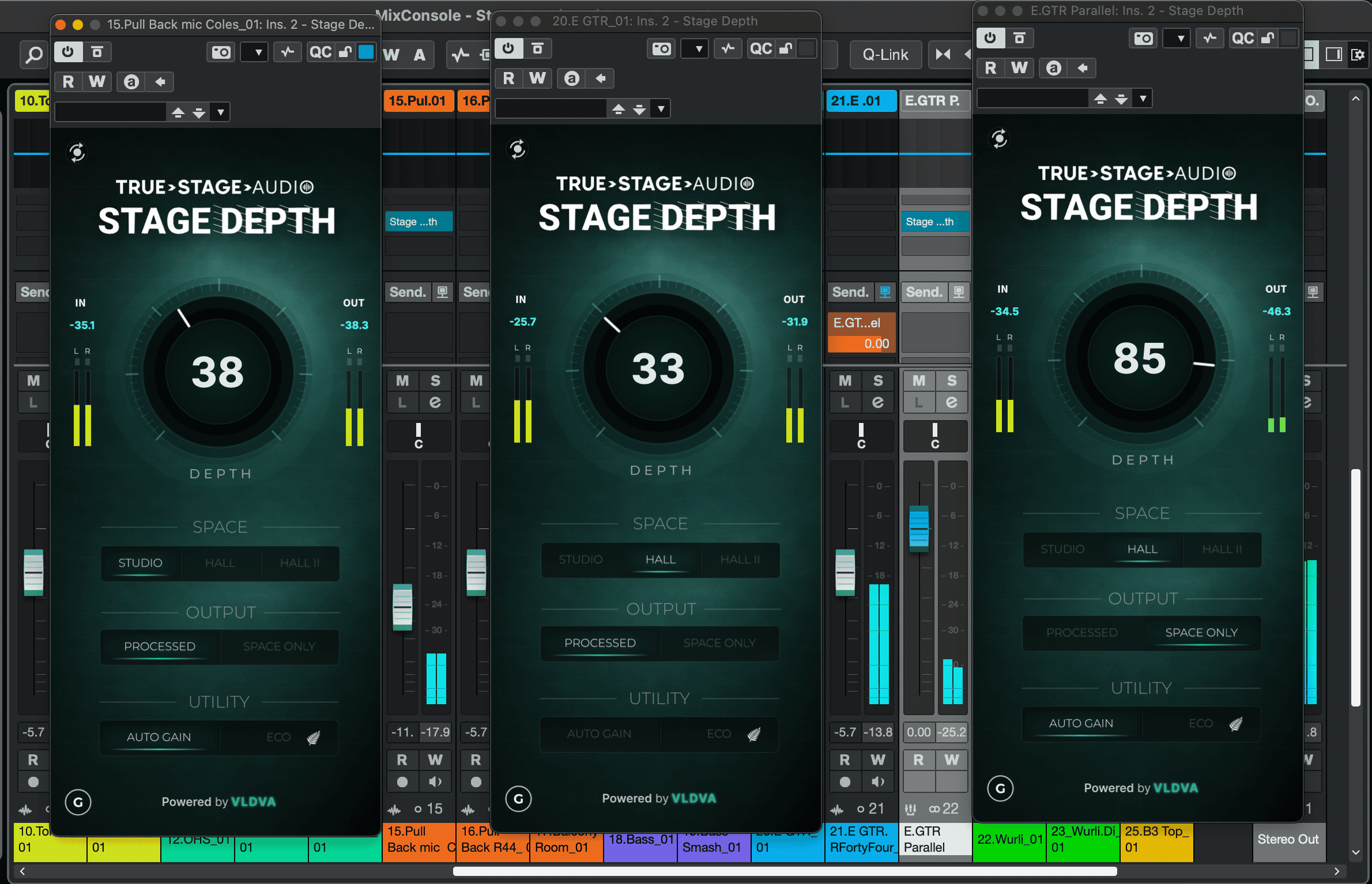 Stage Depth in use