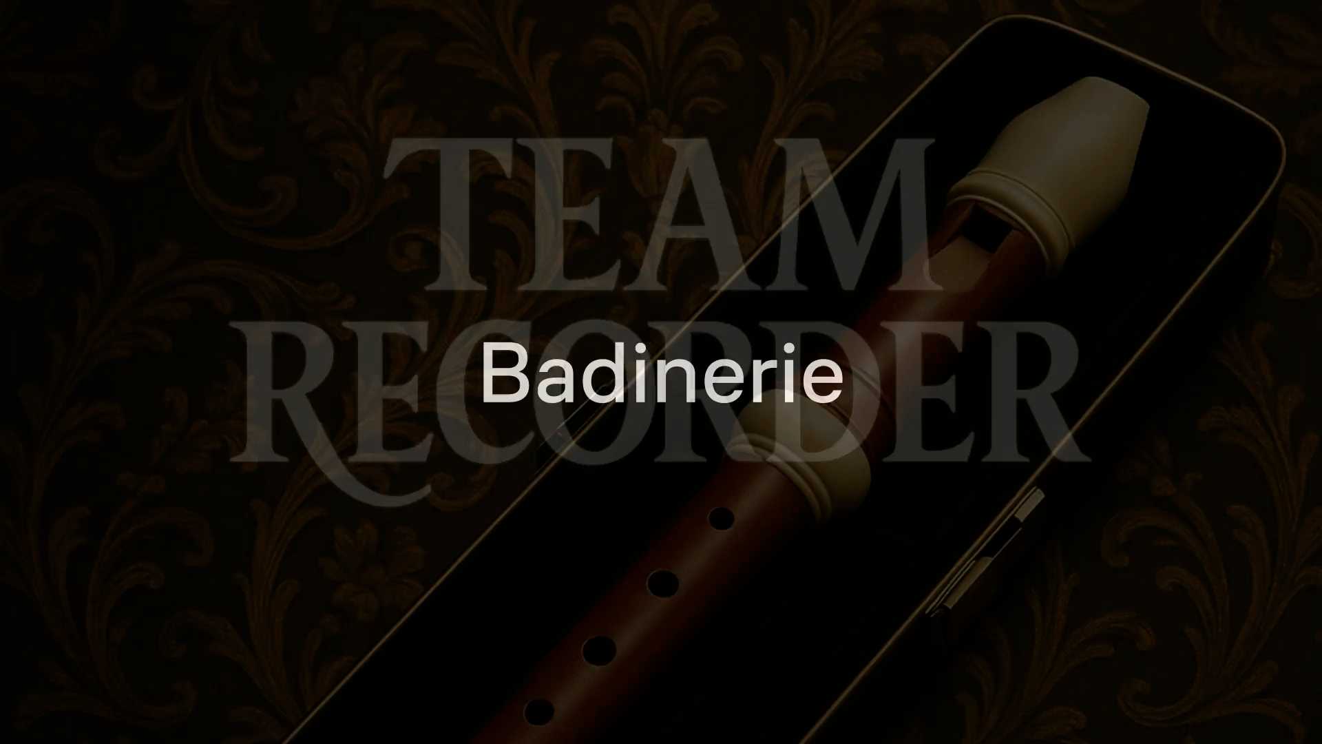 Team Recorder - Bach