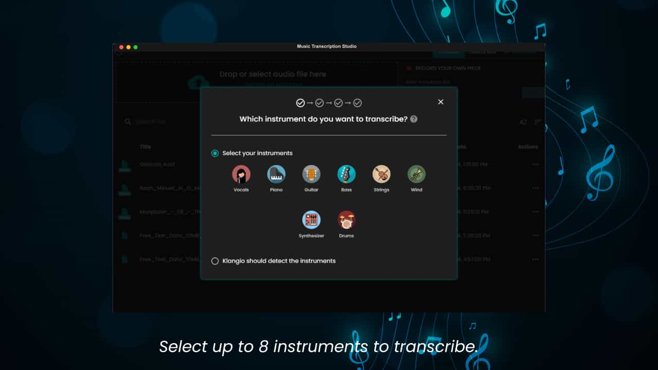 Choose your instruments