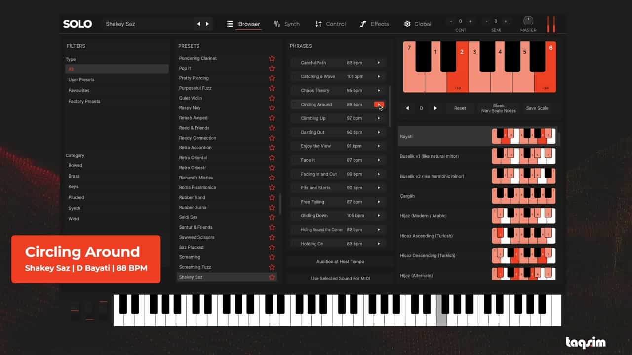 SOLO MIDI Phrase Demo